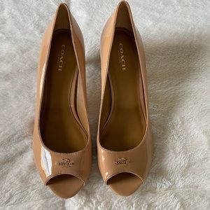 COPY - Coach Patent Nude Pumps